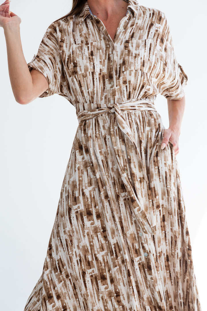 Kate Dress Hazel Watercolour-DRESSES-kindacollection-Kinda