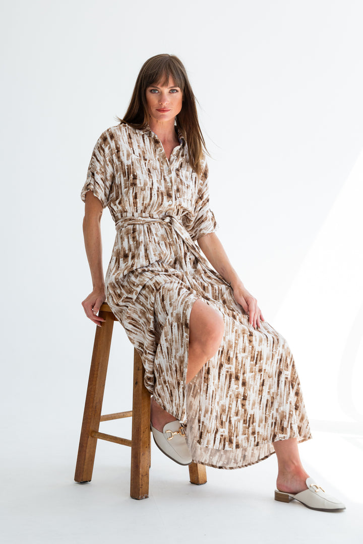Kate Dress Hazel Watercolour-DRESSES-kindacollection-Kinda