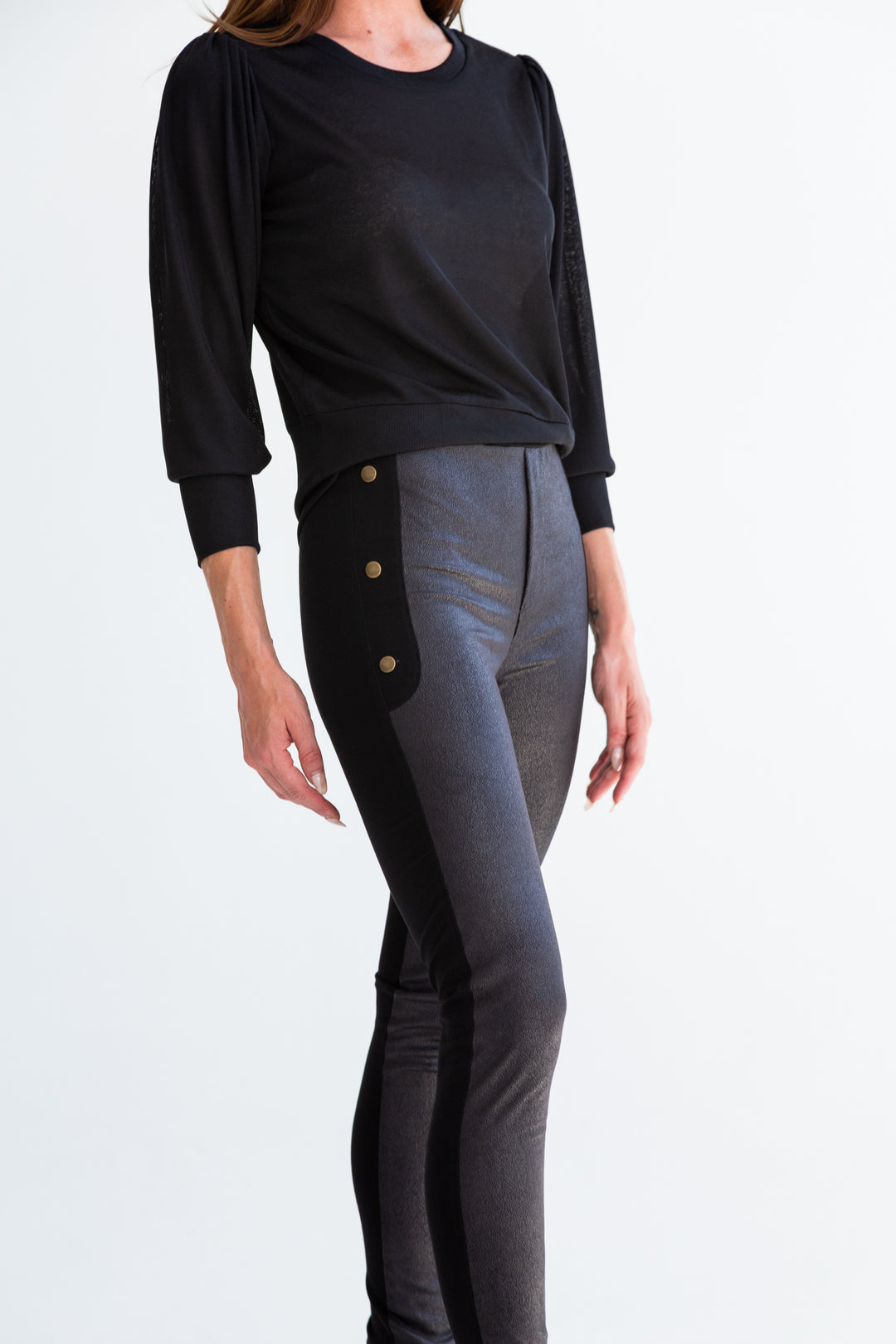 Paloma Pants Studded Black-PANTS-kindacollection-Kinda