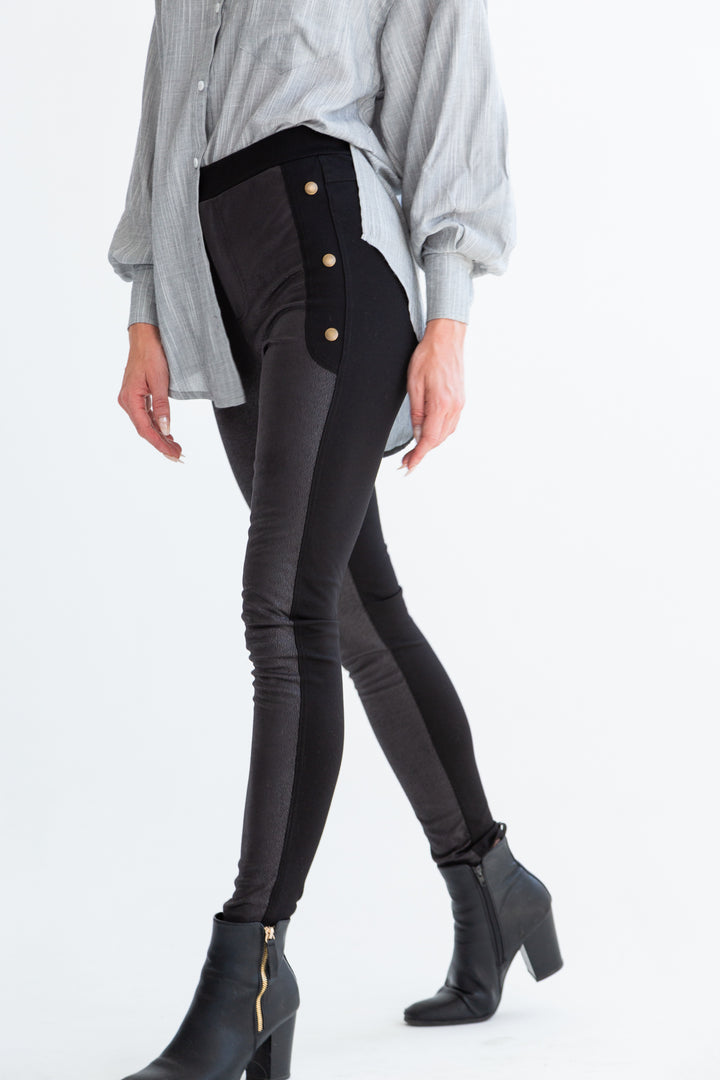 Paloma Pants Studded Black-PANTS-kindacollection-Kinda