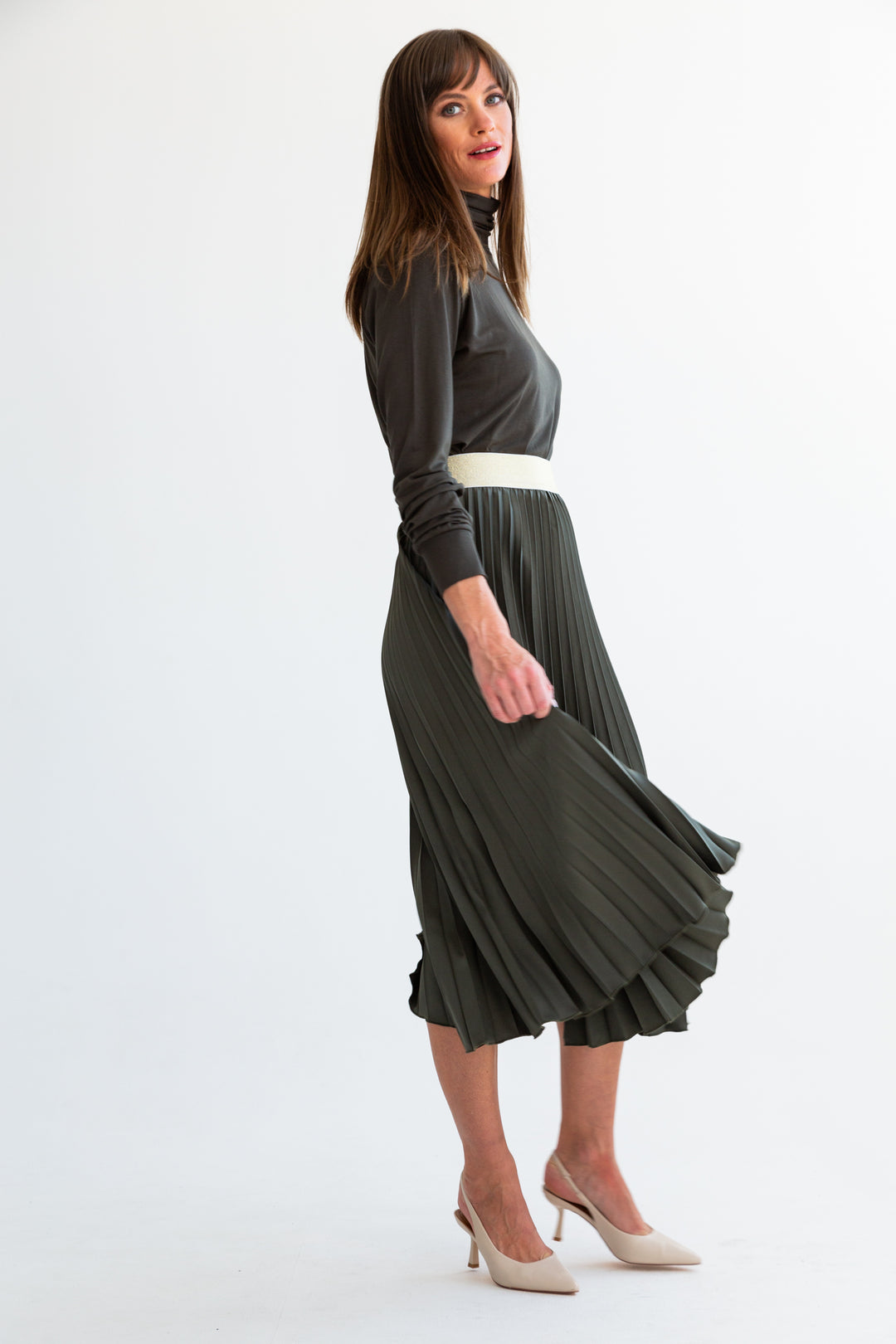 Lagan Skirt Forest Green-SKIRTS-kindacollection-Kinda