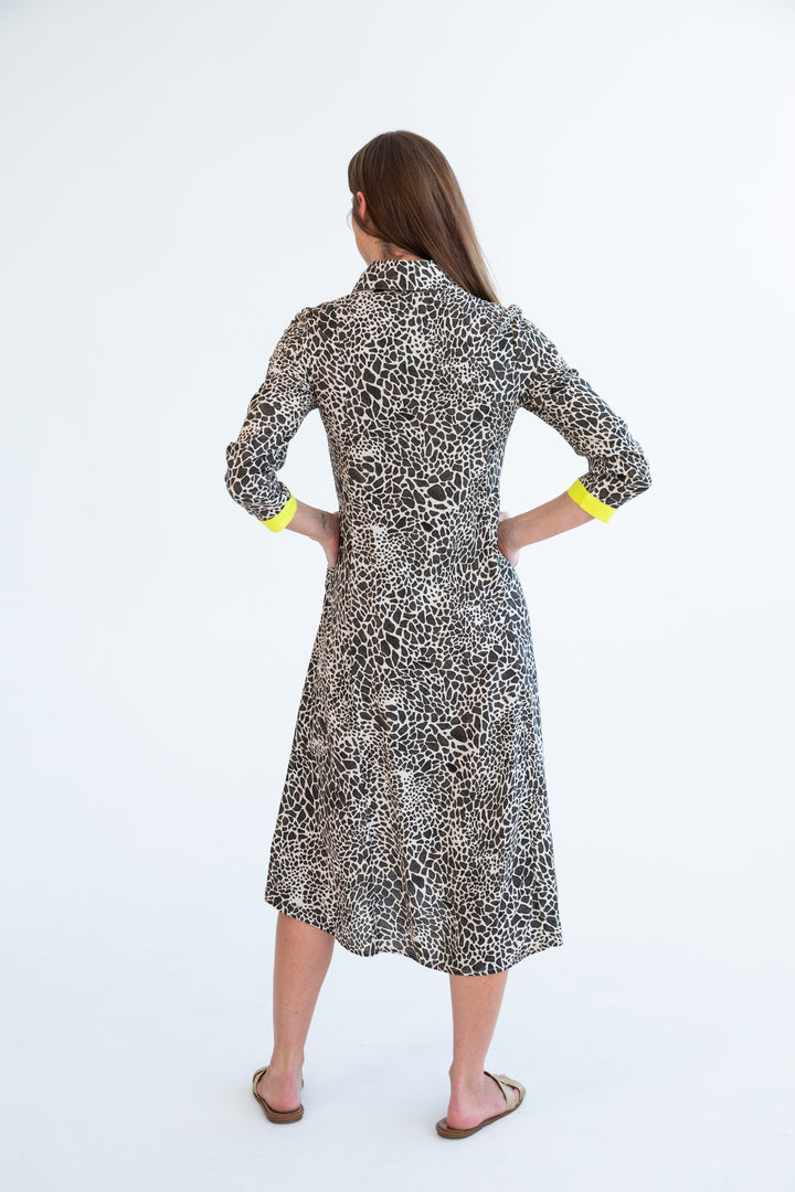 Delilah Dress Giraffe Print-DRESSES-kindacollection-Kinda