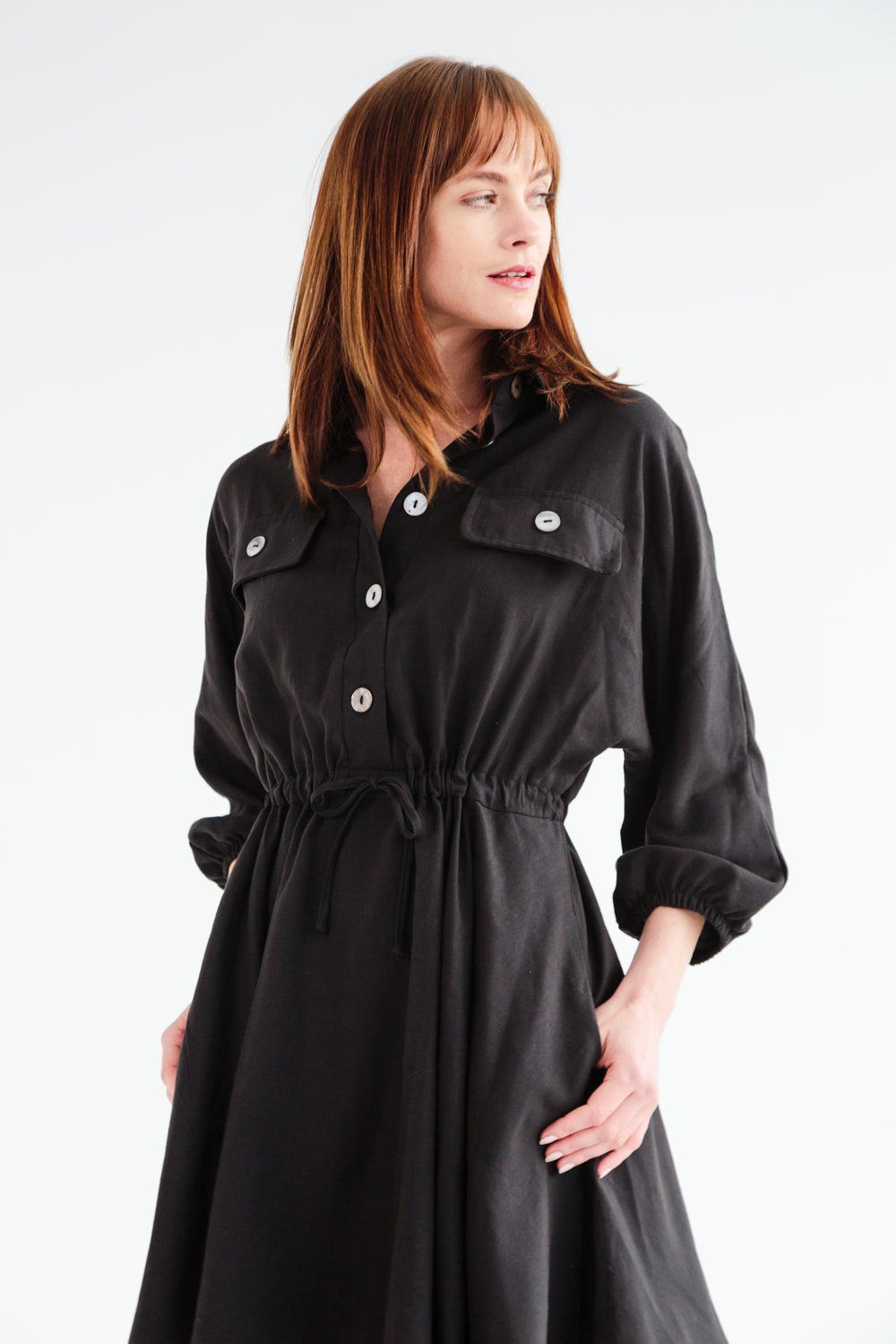 Mika Dress Black-DRESSES-kindacollection-Kinda