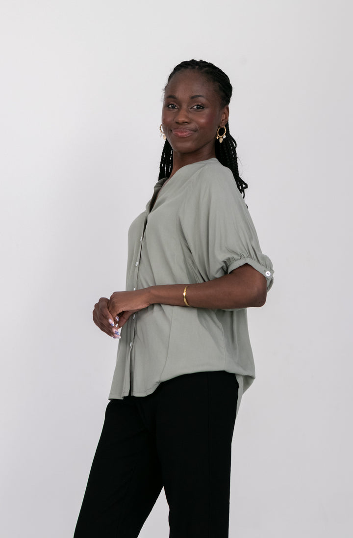 Gabi Blouse Sage-TOPS-kindacollection-Kinda