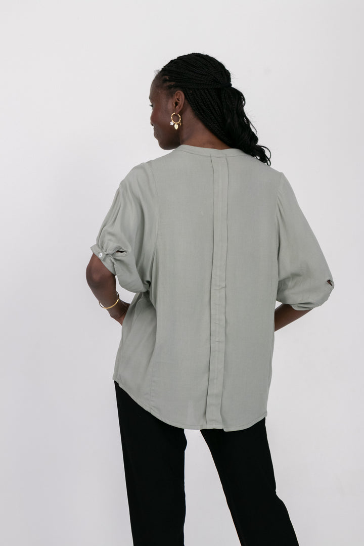 Gabi Blouse Sage-TOPS-kindacollection-Kinda
