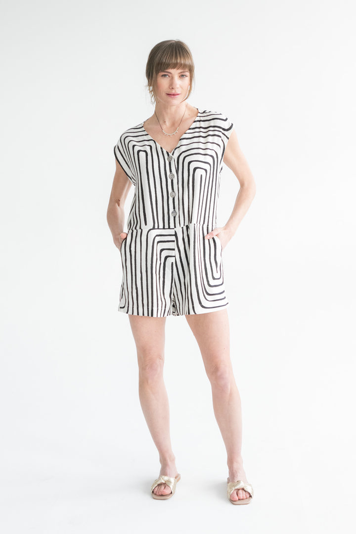 Romper Black Geo-kindacollection-Kinda
