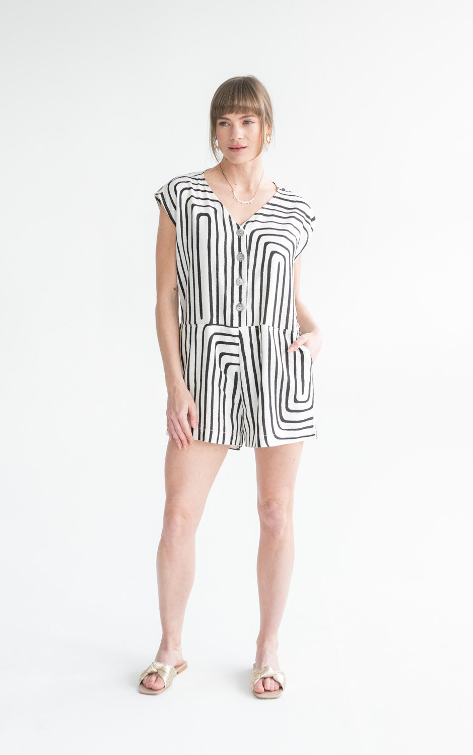 Romper Black Geo-kindacollection-Kinda