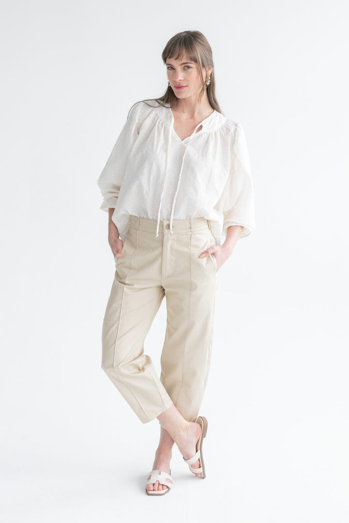 Bali Top Embroidered White Floral-TOPS-kindacollection-Kinda