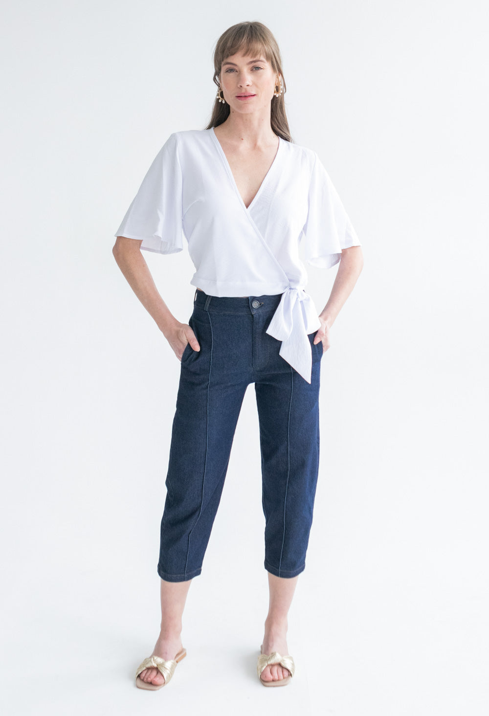 Lizari Crossover Top White-TOPS-kindacollection-Kinda