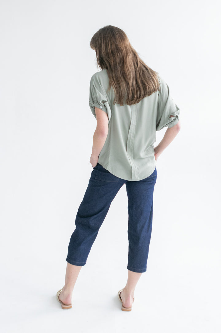 Gabi Blouse Sage-TOPS-kindacollection-Kinda