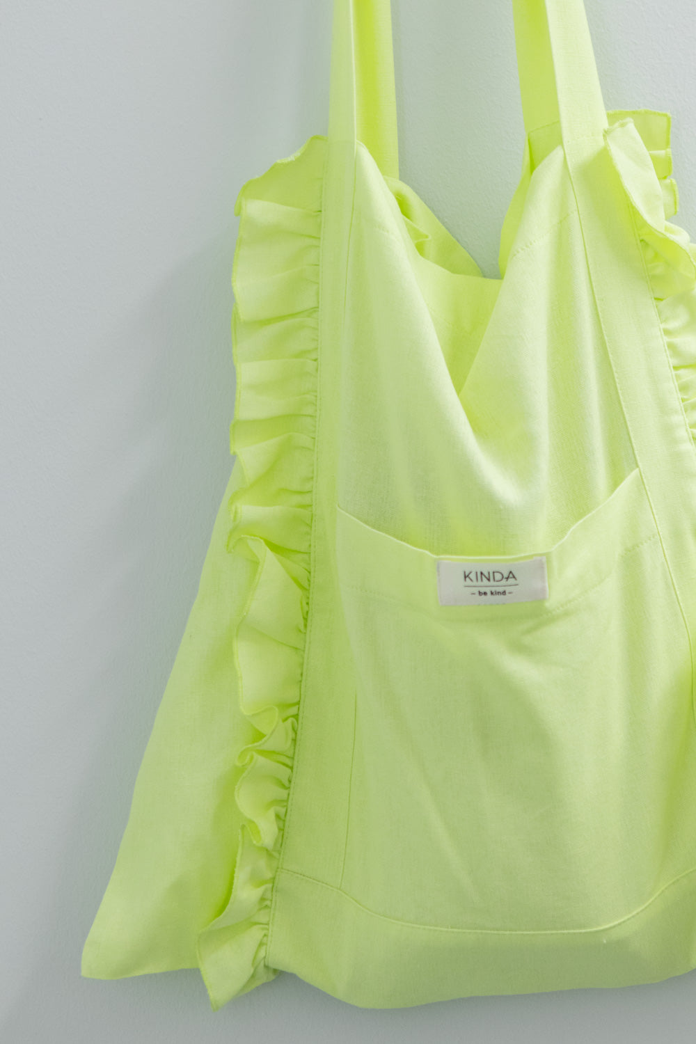 Dream Ruffle Bag Sunny Lime-ACCESSORIES-kindacollection-Kinda