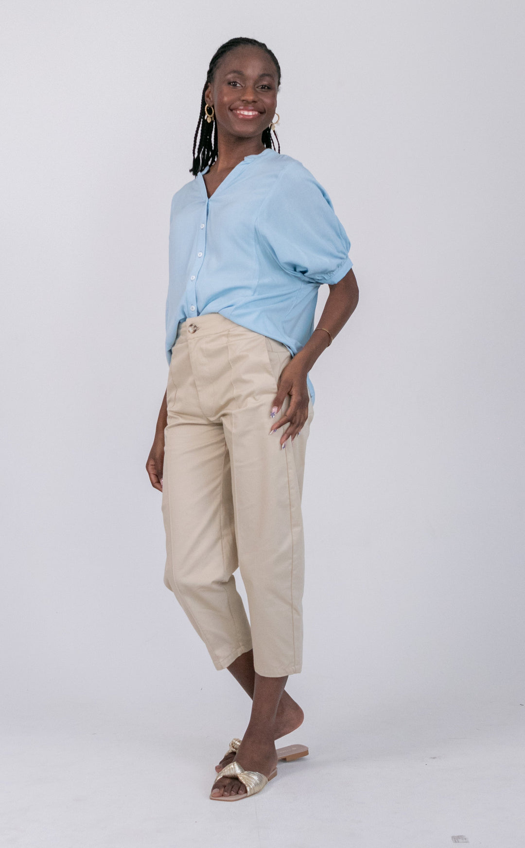 Vera Pants Stone-PANTS-kindacollection-Kinda