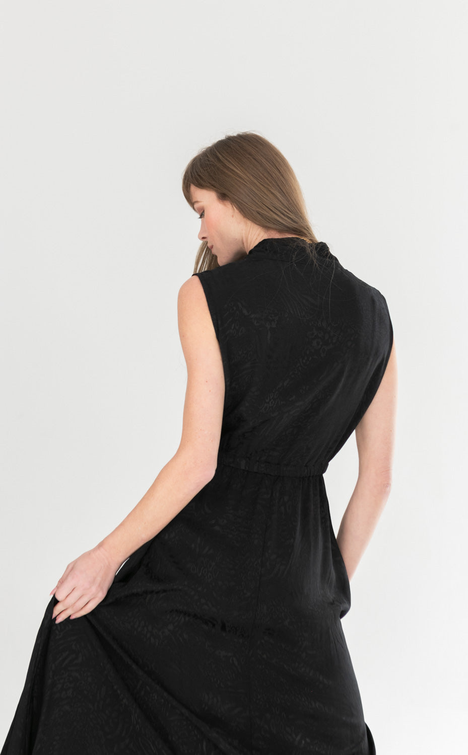 Sammi Dress Black Animal Print-DRESSES-kindacollection-Kinda