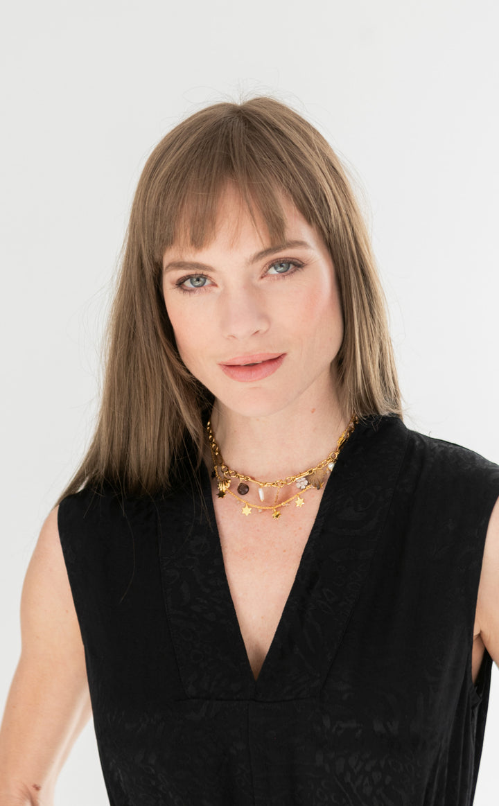 Sammi Dress Black Animal Print-DRESSES-kindacollection-Kinda