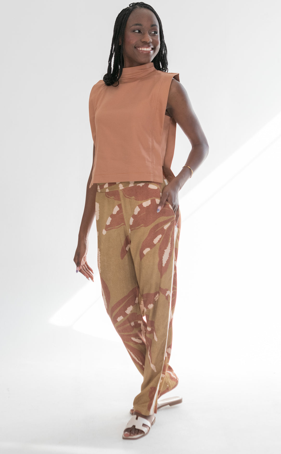 Amara Pants Autumn Fern-PANTS-kindacollection-Kinda
