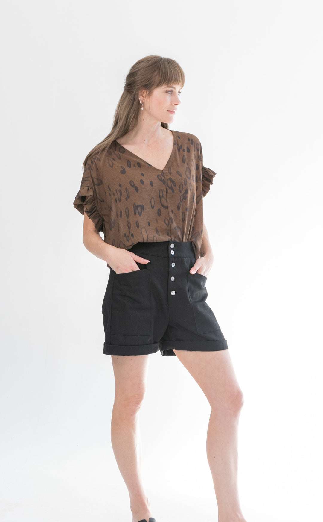 Mandy Blouse Animal Print-TOPS-kindacollection-Kinda