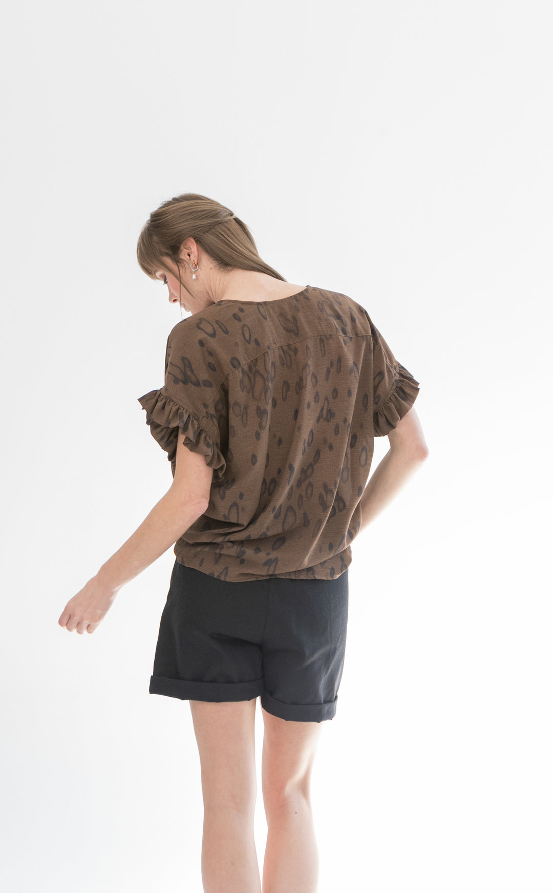 Mandy Blouse Animal Print-TOPS-kindacollection-Kinda