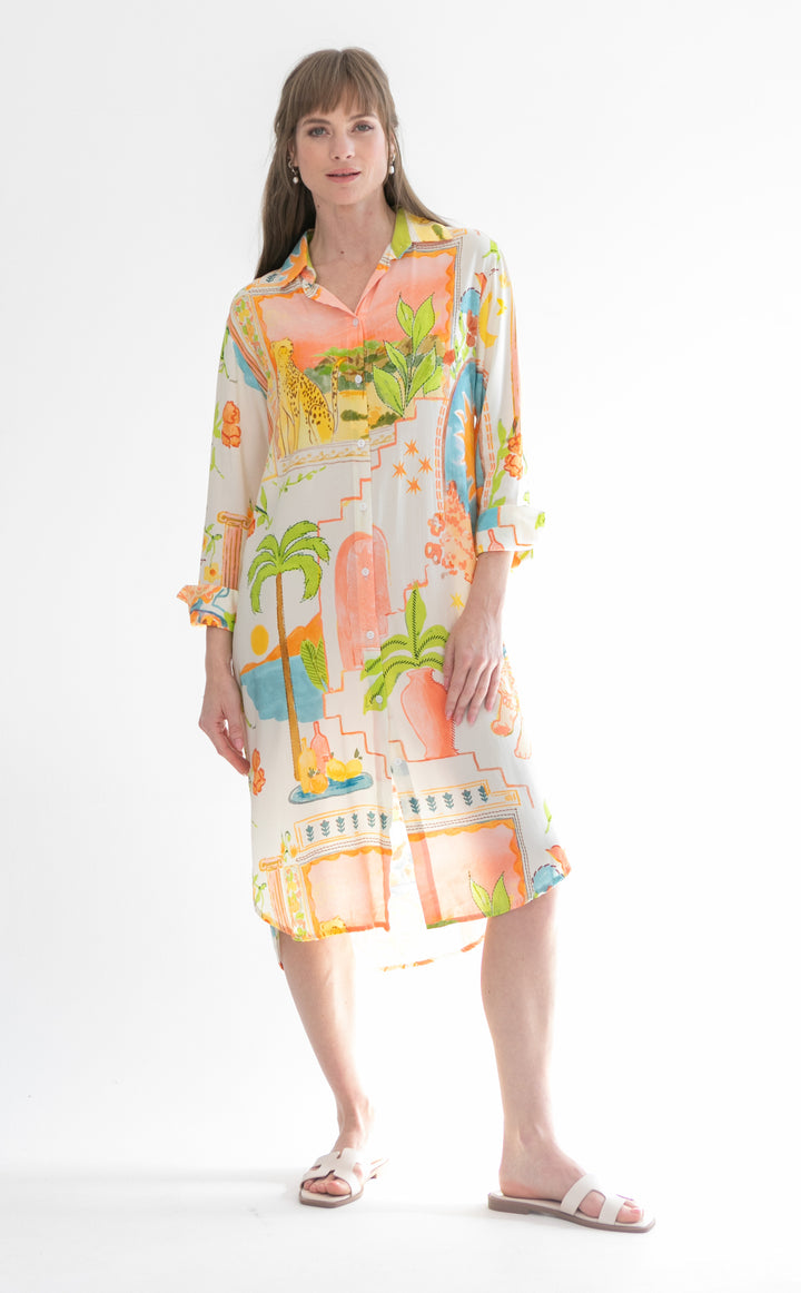 Evie Dress Tiger Print-DRESSES-kindacollection-Kinda