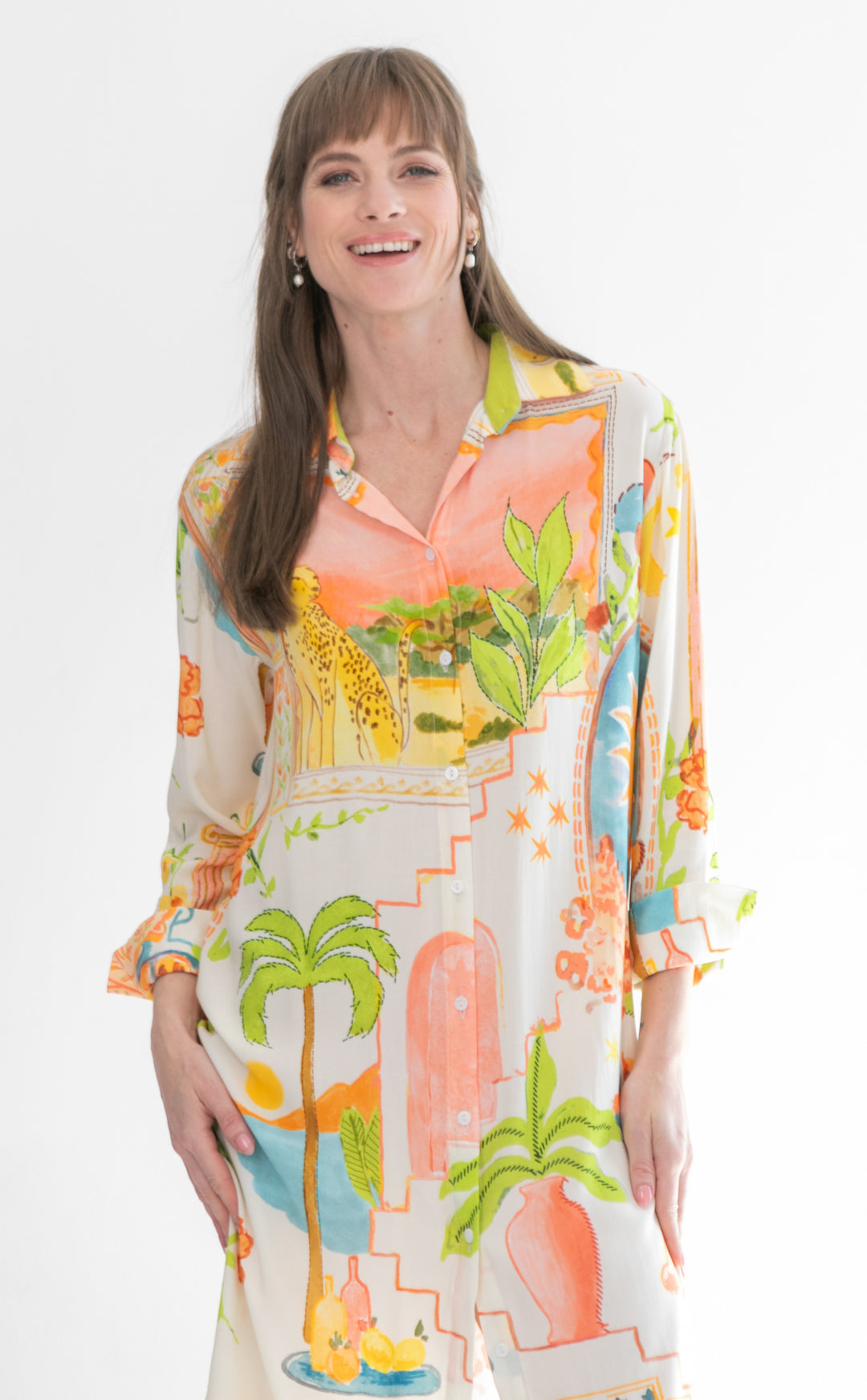 Evie Dress Tiger Print-DRESSES-kindacollection-Kinda