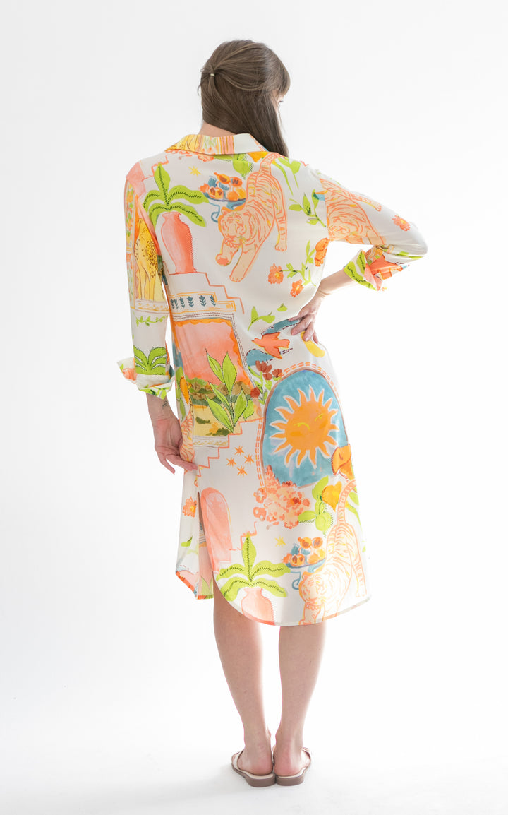 Evie Dress Tiger Print-DRESSES-kindacollection-Kinda