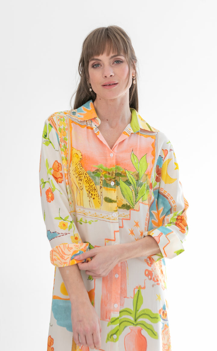 Evie Dress Tiger Print-DRESSES-kindacollection-Kinda