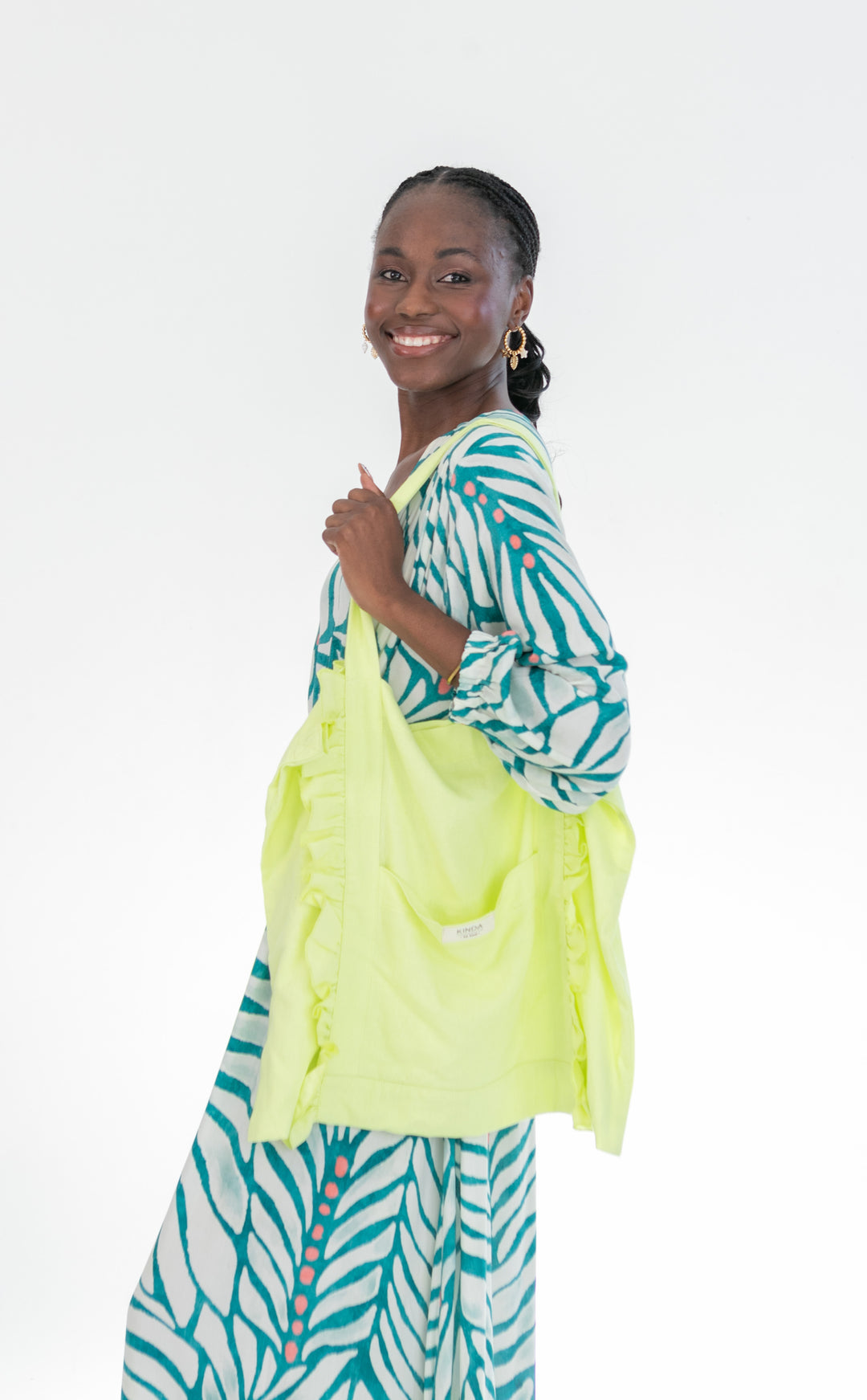 Dream Ruffle Bag Sunny Lime-ACCESSORIES-kindacollection-Kinda