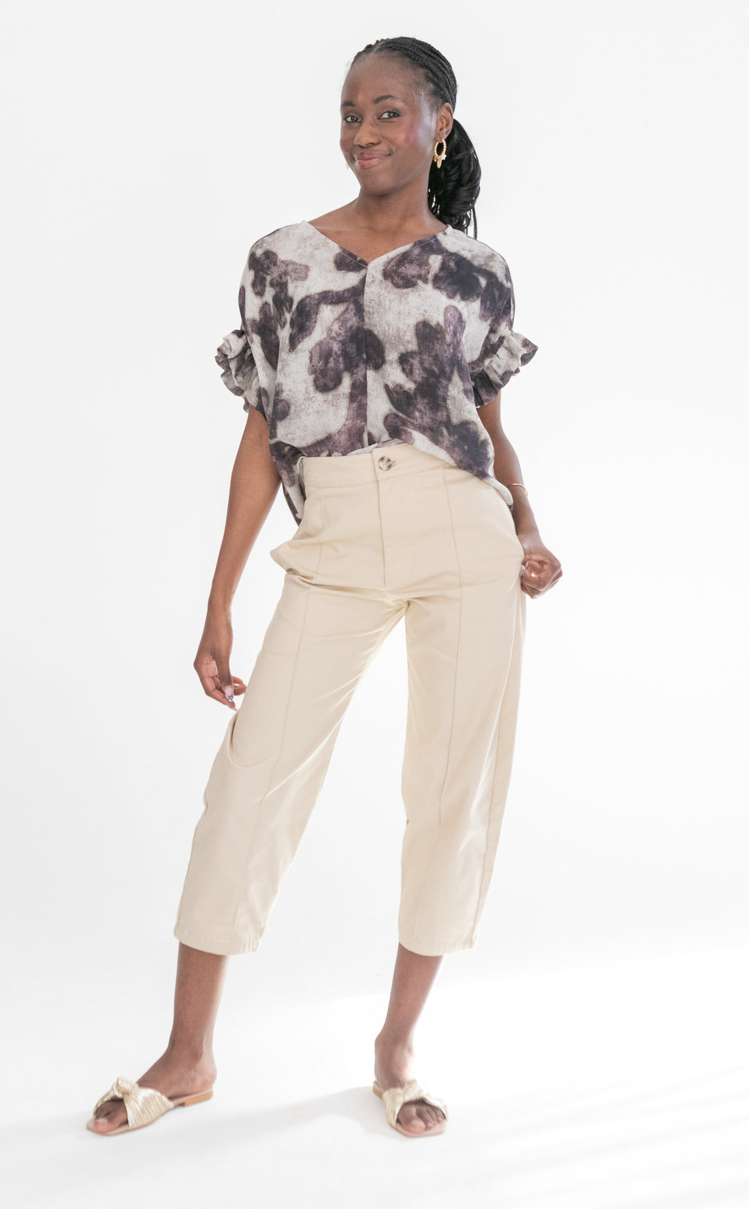 Vera Pants Stone-PANTS-kindacollection-Kinda