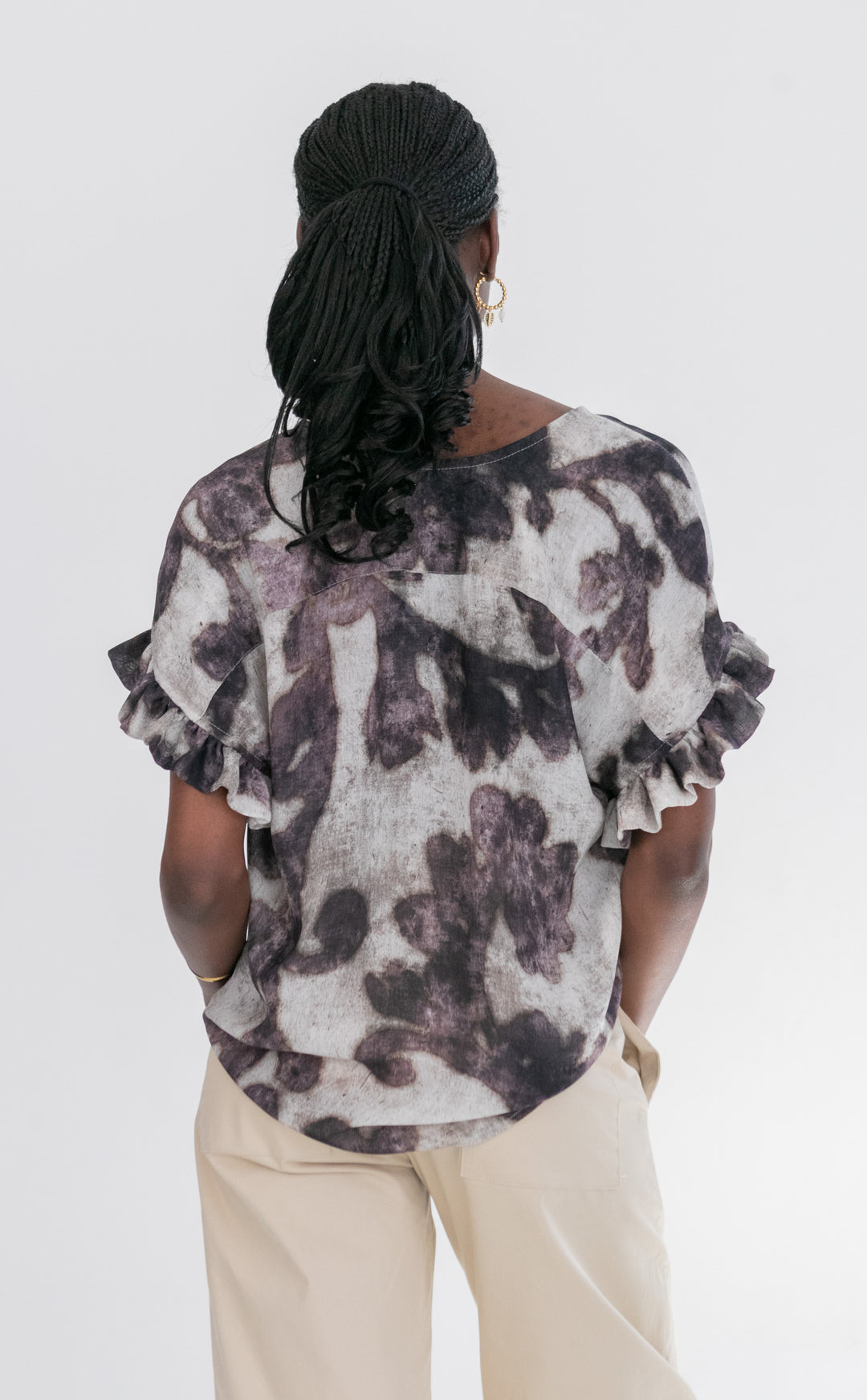 Mandy Blouse Purple Shadow-TOPS-kindacollection-Kinda