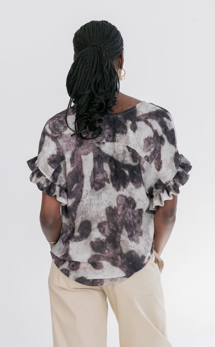 Mandy Blouse Purple Shadow-TOPS-kindacollection-Kinda