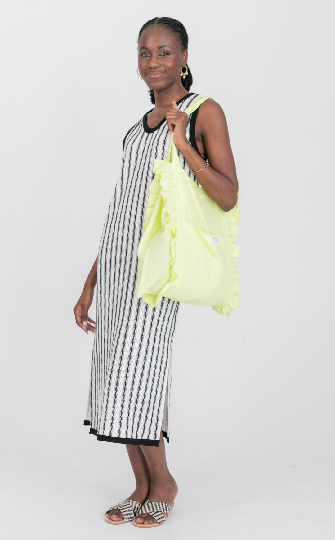 Dream Ruffle Bag Sunny Lime-ACCESSORIES-kindacollection-Kinda