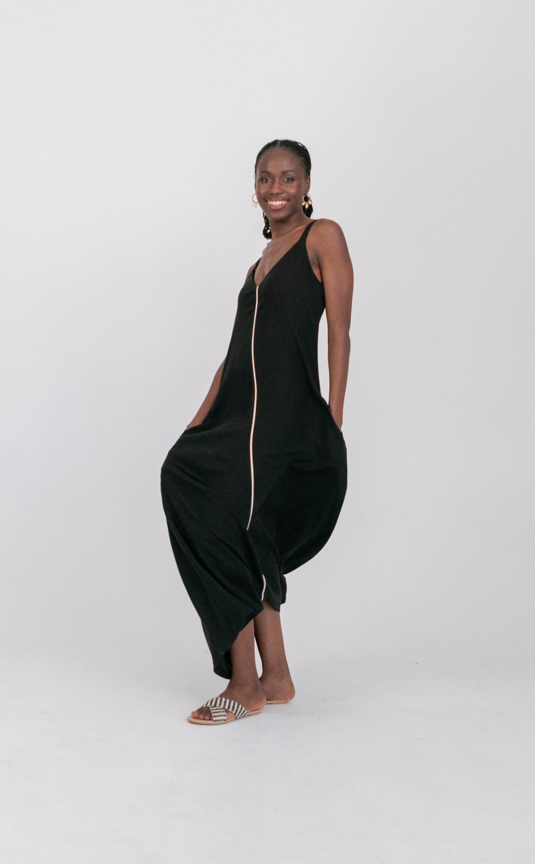 Phoebe Dress Black-DRESSES-kindacollection-Kinda