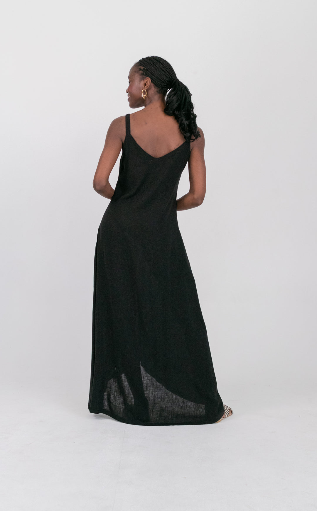 Phoebe Dress Black-DRESSES-kindacollection-Kinda