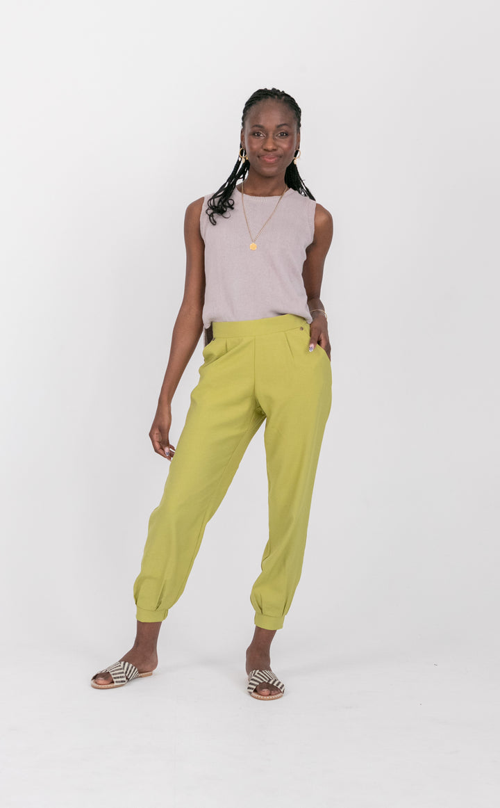 The Gorge Pants Avocado-PANTS-kindacollection-Kinda