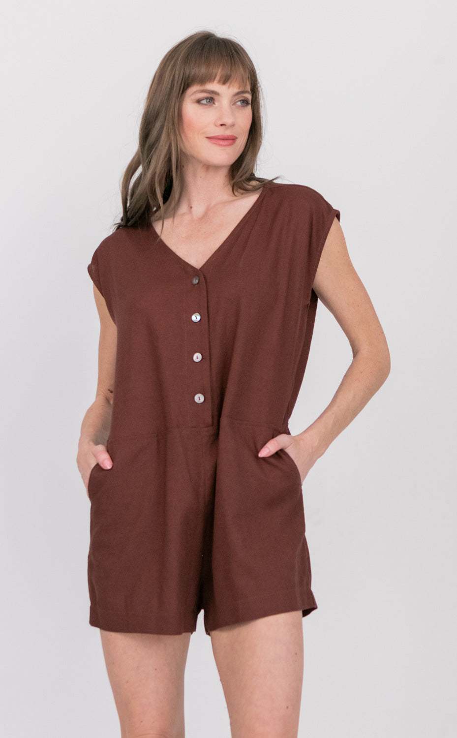 Romper Milk Chocolate-kindacollection-Kinda