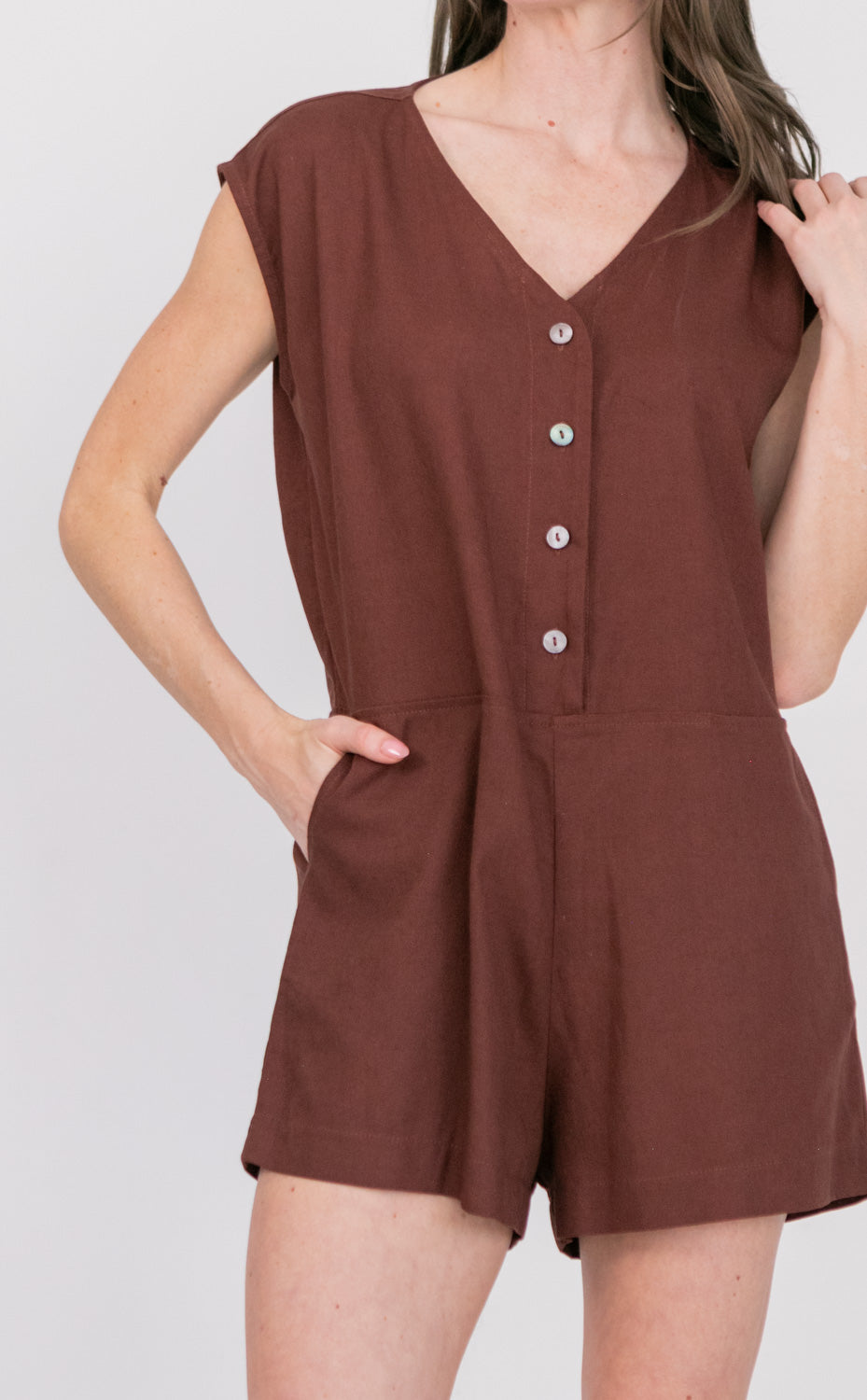 Romper Milk Chocolate-kindacollection-Kinda