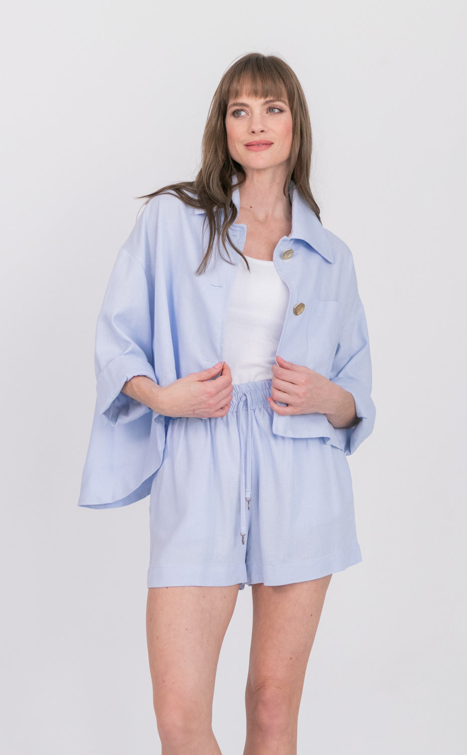 Como Coat Cool Blue-JACKETS-kindacollection-Kinda