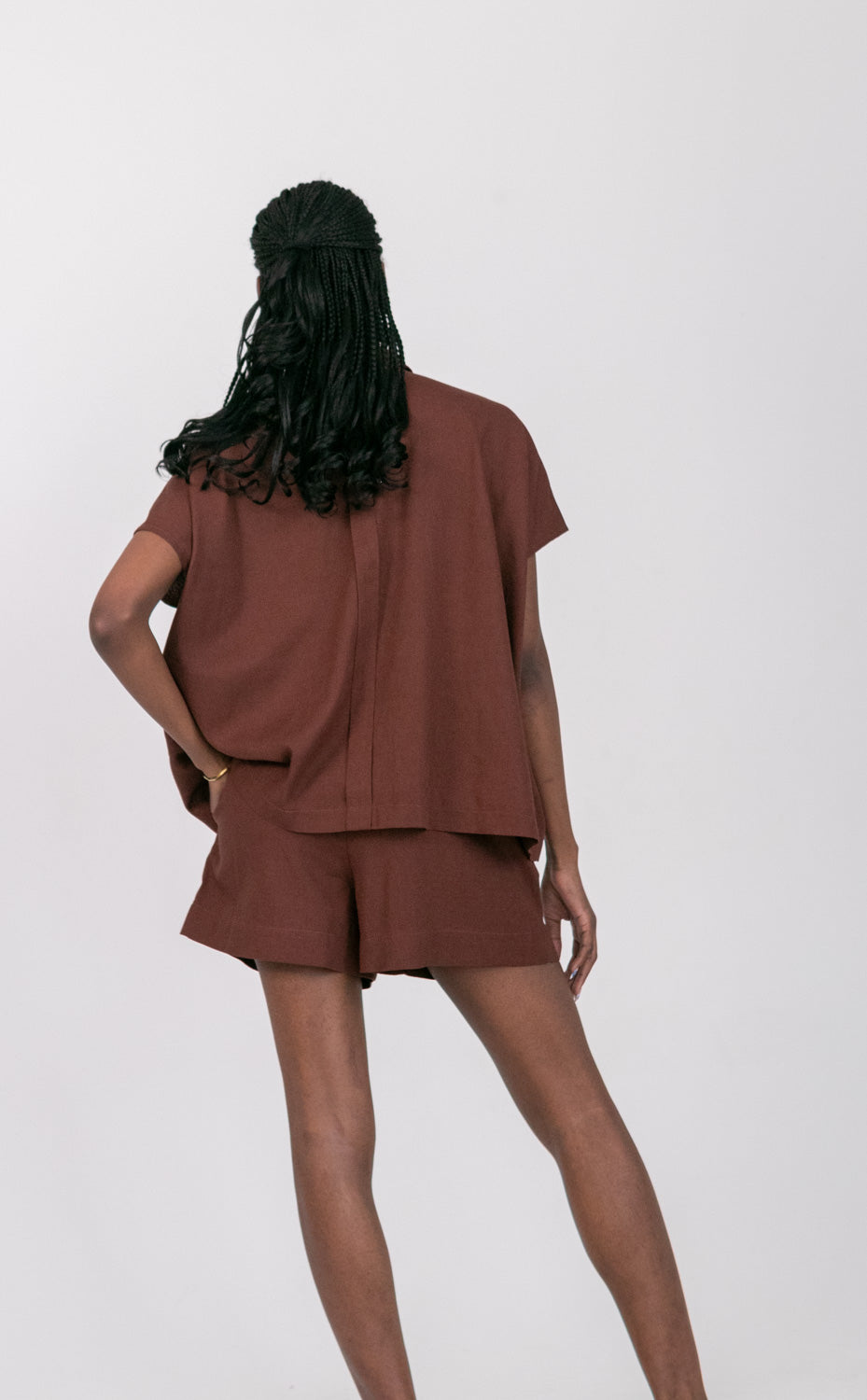 Mariam Shirt Milk Choc-TOPS-kindacollection-Kinda