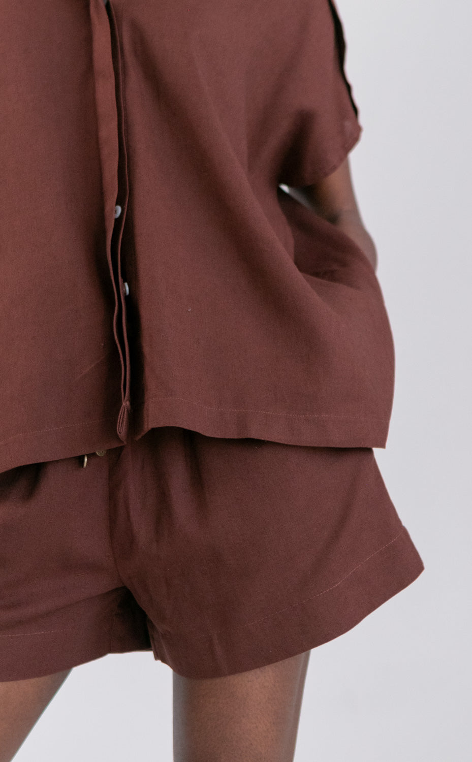 Mariam Shirt Milk Choc-TOPS-kindacollection-Kinda