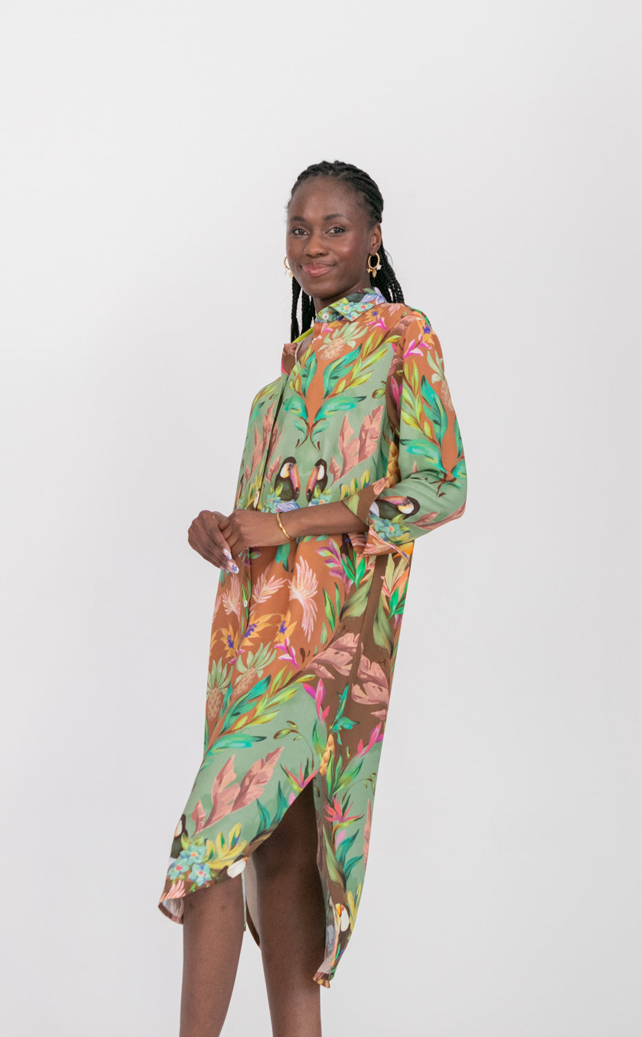 Evie Dress Coco Toucan-DRESSES-kindacollection-Kinda