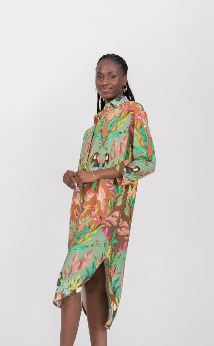 Evie Dress Coco Toucan-DRESSES-kindacollection-Kinda