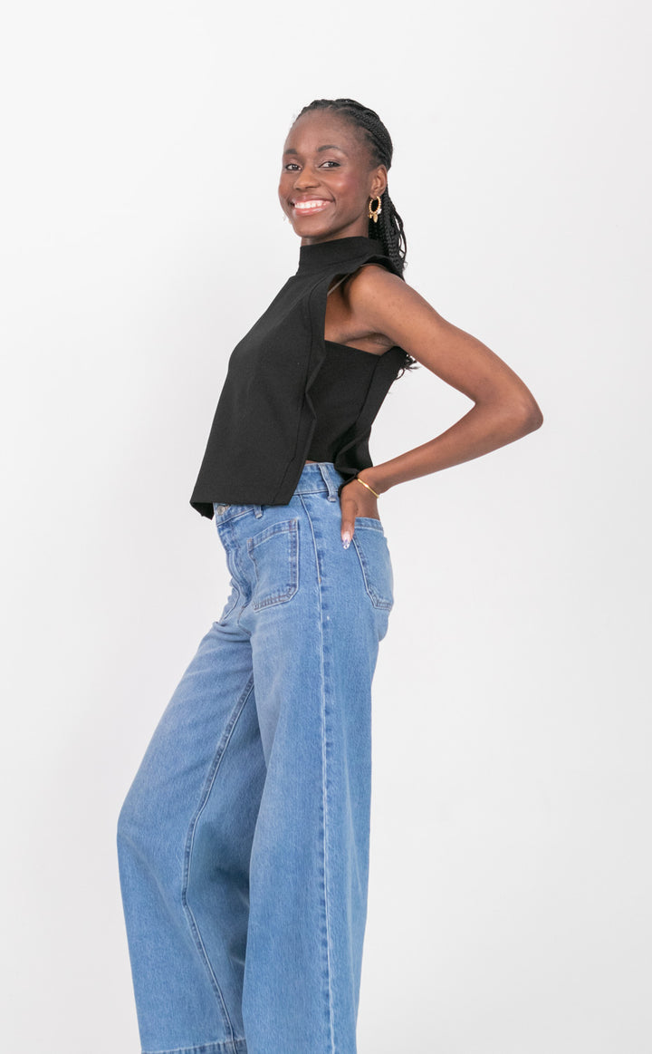 Sophie Top Black-TOPS-kindacollection-Kinda