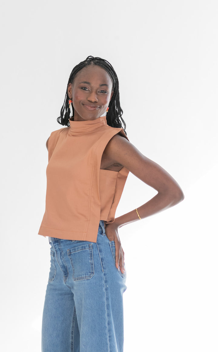 Sophie Top Toffee-TOPS-kindacollection-Kinda