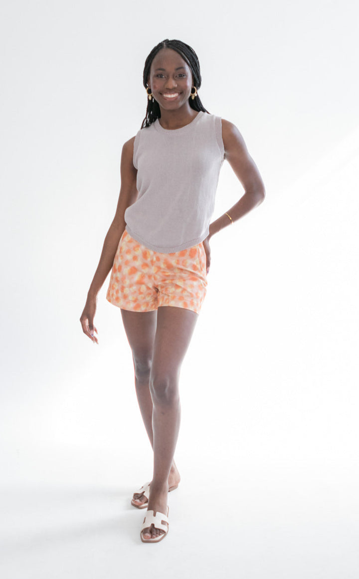 Bonny Shorts Coral Animal Print-PANTS-kindacollection-Kinda