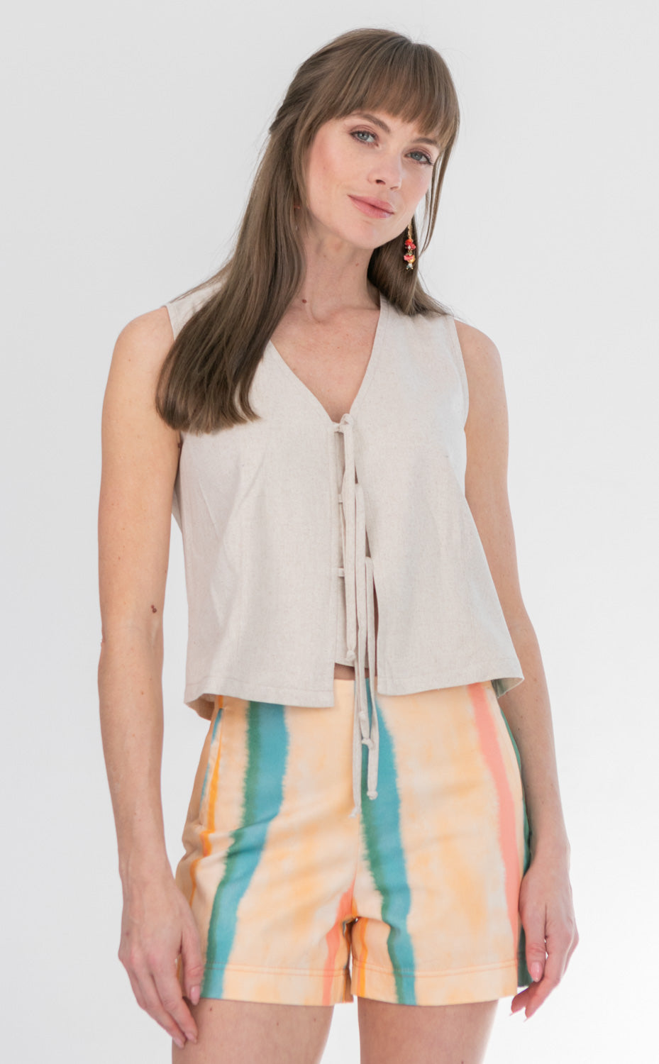 Wilson Waistcoat Sand-TOPS-kindacollection-Kinda