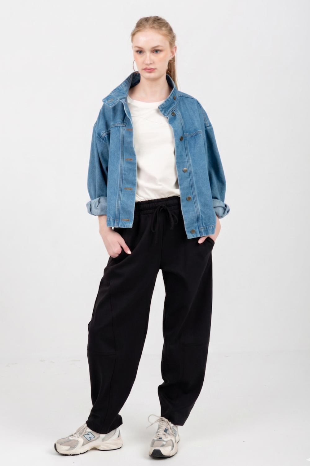 Tiffany Barrel Pants Black